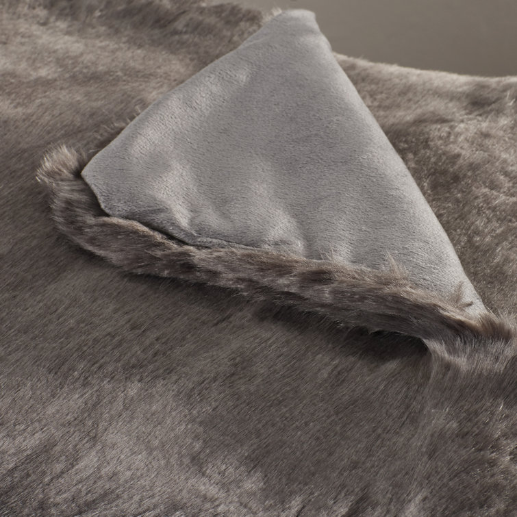 The white company faux fur online throw